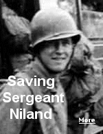 The movie ''Saving Private Ryan'' was based on finding Sgt. Frederick Niland and sending him home after his three brothers were killed, and the telegrams were delivered to his mother on the same day.